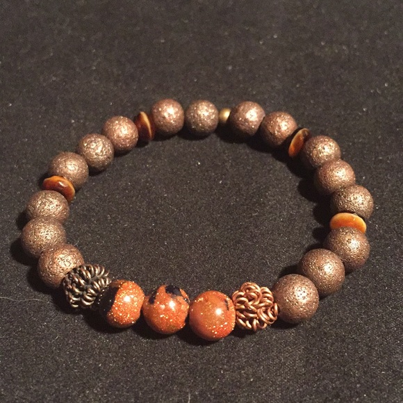 mystic muse rocks Jewelry - 7” Blue Goldstone Bracelet Inspiration, Optimism